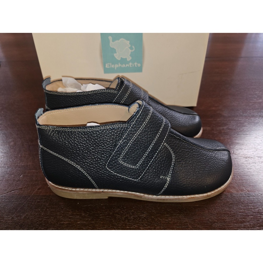 Elephantito Kids Boy's Clayten Bootie Navy Blue Size‎ 4 MFRP $99 NIB